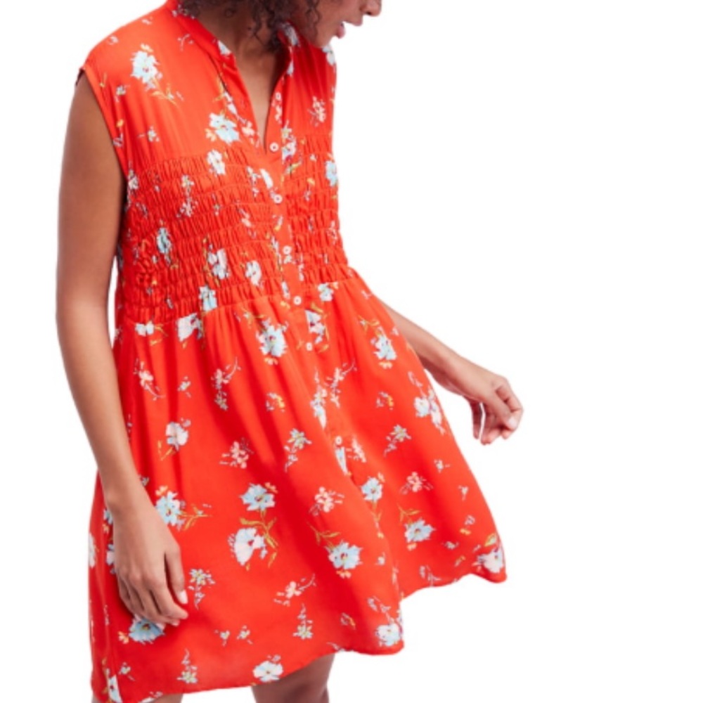 Free people Greatest Day Smocked Minidress